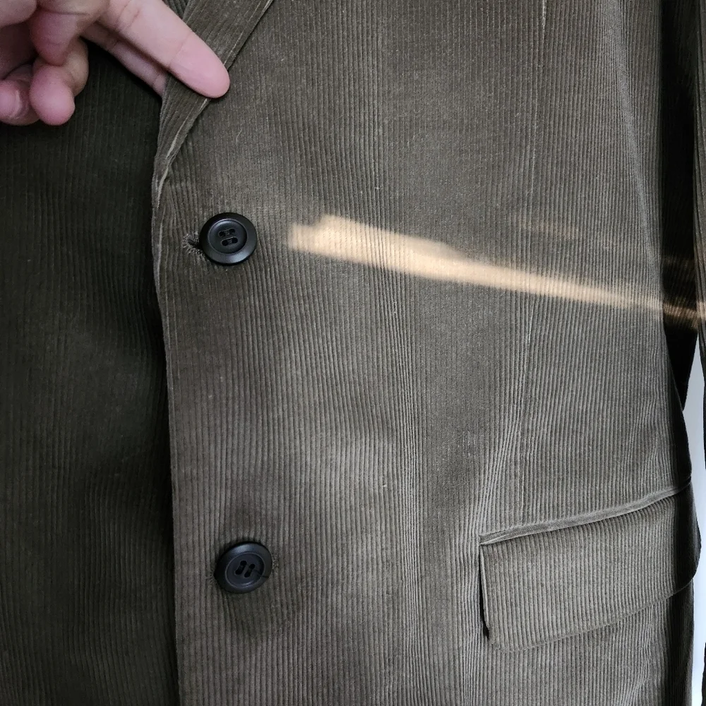 Alan Flusser Brown Corduroy 42L Jacket Blazer